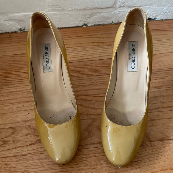 Jimmy Choo Mustard yellow heels as-is - Picture 3 of 15